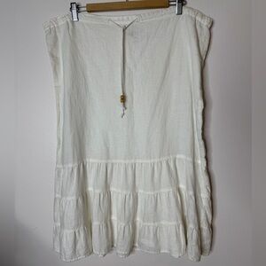 Merona White Midi Skirt